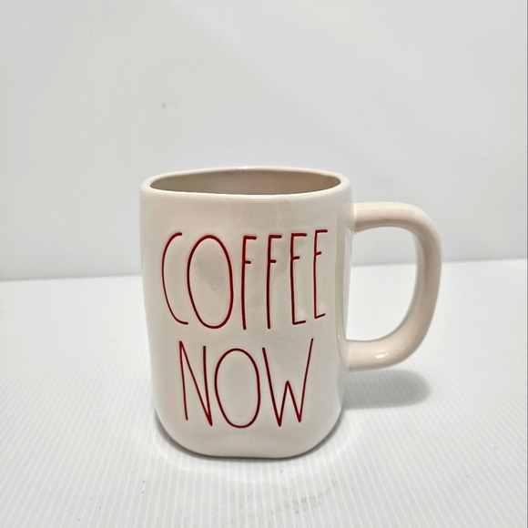 Other - Rae Dunn Large Coffee Mug 5" COFFEE NOW WINE LATER